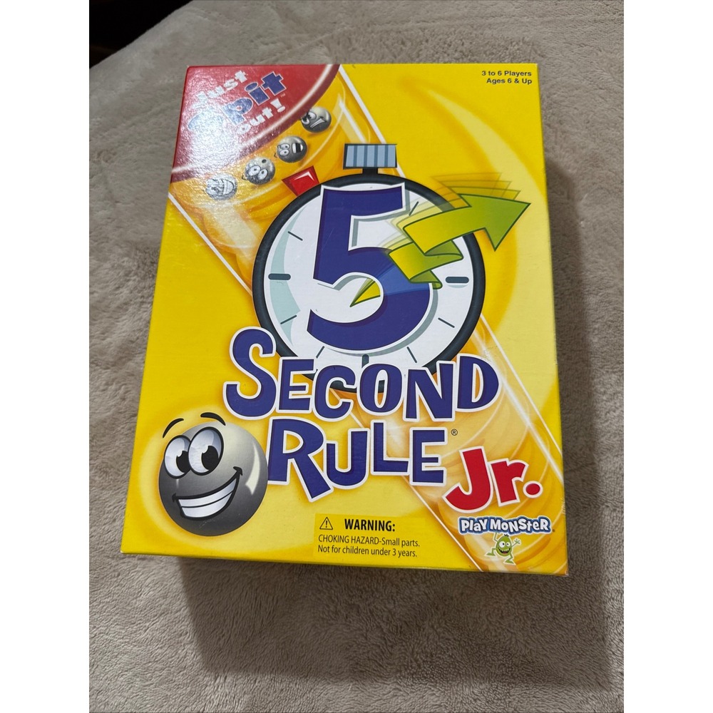 PlayMonster 5 Second Rule Jr Board Game Kids Family Party Game Ages 6+